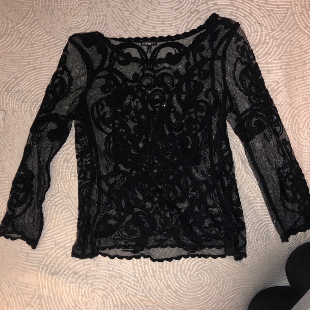 Express lace blouse